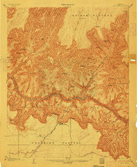 Bright Angel Arizona Historical topographic map, 1:48000 scale, 15 X 15 Minute, Year 1906