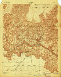 Bright Angel Arizona Historical topographic map, 1:48000 scale, 15 X 15 Minute, Year 1906