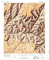 Bright Angel Arizona Historical topographic map, 1:62500 scale, 15 X 15 Minute, Year 1962