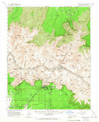 Bright Angel Arizona Historical topographic map, 1:62500 scale, 15 X 15 Minute, Year 1962