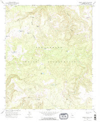 Brushy Canyon Arizona Historical topographic map, 1:24000 scale, 7.5 X 7.5 Minute, Year 1966
