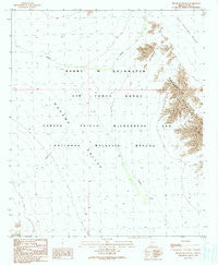 Bryan Mountains Arizona Historical topographic map, 1:24000 scale, 7.5 X 7.5 Minute, Year 1990