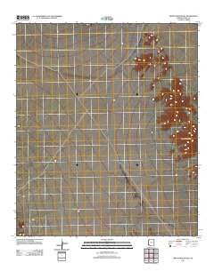 Bryan Mountains Arizona Historical topographic map, 1:24000 scale, 7.5 X 7.5 Minute, Year 2011