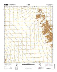 Bryan Mountains Arizona Current topographic map, 1:24000 scale, 7.5 X 7.5 Minute, Year 2014
