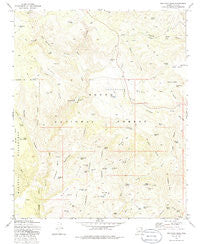 Buckhead Mesa Arizona Historical topographic map, 1:24000 scale, 7.5 X 7.5 Minute, Year 1973