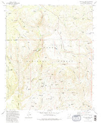 Buckhead Mesa Arizona Historical topographic map, 1:24000 scale, 7.5 X 7.5 Minute, Year 1973