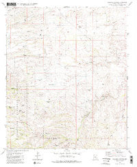 Buehman Canyon Arizona Historical topographic map, 1:24000 scale, 7.5 X 7.5 Minute, Year 1981