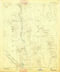 Camp Mohave Arizona Historical topographic map, 1:250000 scale, 1 X 1 Degree, Year 1892