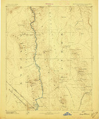 Camp Mohave Arizona Historical topographic map, 1:250000 scale, 1 X 1 Degree, Year 1892