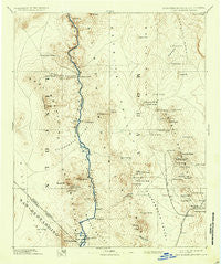 Camp Mohave Arizona Historical topographic map, 1:250000 scale, 1 X 1 Degree, Year 1892