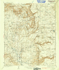 Camp Verde Arizona Historical topographic map, 1:125000 scale, 30 X 30 Minute, Year 1936