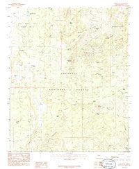 Camp Wood Arizona Historical topographic map, 1:24000 scale, 7.5 X 7.5 Minute, Year 1986