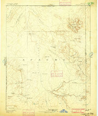 Canyon De Chelly New Mexico Historical topographic map, 1:250000 scale, 1 X 1 Degree, Year 1892