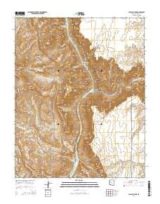 Cape Solitude Arizona Current topographic map, 1:24000 scale, 7.5 X 7.5 Minute, Year 2014