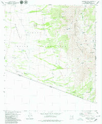 Caponera Peak Arizona Historical topographic map, 1:24000 scale, 7.5 X 7.5 Minute, Year 1979