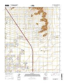 Casa Grande East Arizona Current topographic map, 1:24000 scale, 7.5 X 7.5 Minute, Year 2014