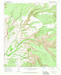 Casner Butte Arizona Historical topographic map, 1:24000 scale, 7.5 X 7.5 Minute, Year 1965