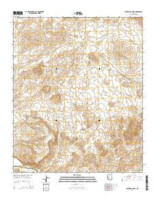 Centennial Wash Arizona Current topographic map, 1:24000 scale, 7.5 X 7.5 Minute, Year 2014