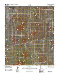 Cerro Hueco Arizona Historical topographic map, 1:24000 scale, 7.5 X 7.5 Minute, Year 2011