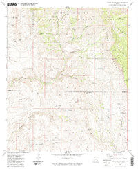 Cherry Spring Peak Arizona Historical topographic map, 1:24000 scale, 7.5 X 7.5 Minute, Year 1981