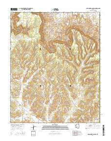 Chilchinbito Canyon Arizona Current topographic map, 1:24000 scale, 7.5 X 7.5 Minute, Year 2014