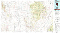Chiricahua Peak Arizona Historical topographic map, 1:100000 scale, 30 X 60 Minute, Year 1994