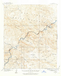Christmas Arizona Historical topographic map, 1:62500 scale, 15 X 15 Minute, Year 1915