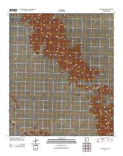 Cipriano Pass Arizona Historical topographic map, 1:24000 scale, 7.5 X 7.5 Minute, Year 2011