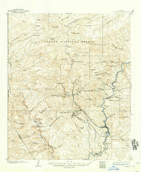 Clifton Arizona Historical topographic map, 1:62500 scale, 15 X 15 Minute, Year 1902