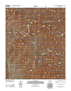 Cobre Grande Mountain Arizona Historical topographic map, 1:24000 scale, 7.5 X 7.5 Minute, Year 2011