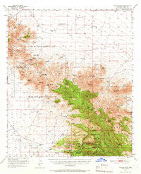 Cochise Head Arizona Historical topographic map, 1:62500 scale, 15 X 15 Minute, Year 1950