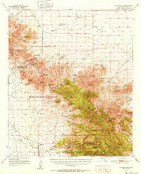Cochise Head Arizona Historical topographic map, 1:62500 scale, 15 X 15 Minute, Year 1950