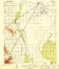Cochise Arizona Historical topographic map, 1:62500 scale, 15 X 15 Minute, Year 1943