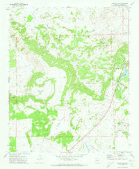 Concho Lake Arizona Historical topographic map, 1:24000 scale, 7.5 X 7.5 Minute, Year 1971