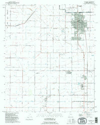 Coolidge Arizona Historical topographic map, 1:24000 scale, 7.5 X 7.5 Minute, Year 1992