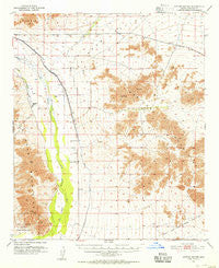 Cotton Center Arizona Historical topographic map, 1:62500 scale, 15 X 15 Minute, Year 1951