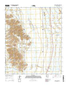 Cotton Center Arizona Current topographic map, 1:24000 scale, 7.5 X 7.5 Minute, Year 2014