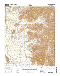 Creamery Canyon Arizona Current topographic map, 1:24000 scale, 7.5 X 7.5 Minute, Year 2014