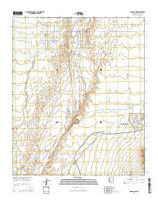 Daggs Tank Arizona Current topographic map, 1:24000 scale, 7.5 X 7.5 Minute, Year 2014