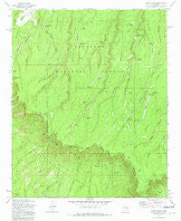 Dane Canyon Arizona Historical topographic map, 1:24000 scale, 7.5 X 7.5 Minute, Year 1972