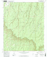 Dane Canyon Arizona Historical topographic map, 1:24000 scale, 7.5 X 7.5 Minute, Year 1972