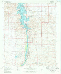 Davis Dam Arizona Historical topographic map, 1:24000 scale, 7.5 X 7.5 Minute, Year 1970