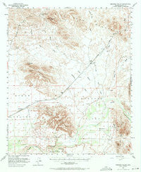 Dendora Valley Arizona Historical topographic map, 1:62500 scale, 15 X 15 Minute, Year 1951