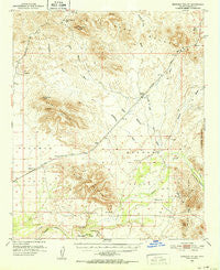 Dendora Valley Arizona Historical topographic map, 1:62500 scale, 15 X 15 Minute, Year 1951