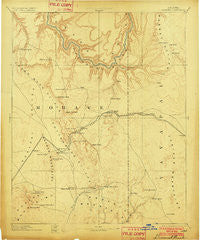 Diamond Creek Arizona Historical topographic map, 1:250000 scale, 1 X 1 Degree, Year 1892