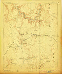 Diamond Creek Arizona Historical topographic map, 1:250000 scale, 1 X 1 Degree, Year 1892