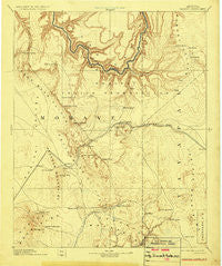 Diamond Creek Arizona Historical topographic map, 1:250000 scale, 1 X 1 Degree, Year 1892