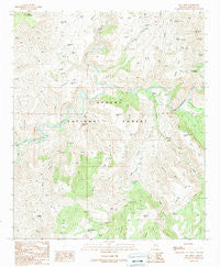 Dix Creek Arizona Historical topographic map, 1:24000 scale, 7.5 X 7.5 Minute, Year 1989