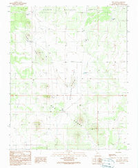 Dog Knobs Arizona Historical topographic map, 1:24000 scale, 7.5 X 7.5 Minute, Year 1989