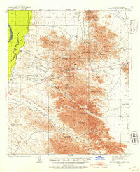 Dome Rock Mts Arizona Historical topographic map, 1:62500 scale, 15 X 15 Minute, Year 1933